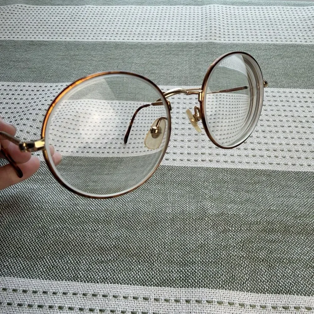Vintage Polo Ralph Lauren Glasses Classic XVIII Deluxe 49-19-145 Round Tortoise